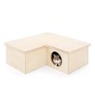 Hamster House Maze Niteangel com várias câmaras com 3 quartos para hamster Hamster House Maze Niteangel com várias câmaras com 3 quartos para hamster