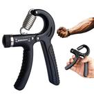 Hand Grip Ajustável Com Mola Para Musculação E Fisioterapia Cor Preto
