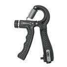 Hand Grip Mão Ajustavel 60kg Com Contador Flexor De Punho Antebraço Exercício Funcional Fisioterapia Preto