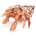 Hand Puppet Folkmanis Hermit Crab laranja/creme/marrom Hand Puppet Folkmanis Hermit Crab laranja/creme/marrom