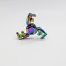 Hand Spinner Rainbow Three Blades Axe Zinc Alloy Kids 2+ Anos