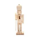 Handmade madeira Nutcracker Boneca, Soldado Forma Fantoche, DIY Craft Decoração, 12 centímetros