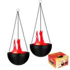 Hanging Flame Light Baquler Halloween 3D Fake Fire 2 unidades