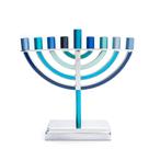 Hanukkah Menorah Yair Emanuel Estilo clássico colorido azul