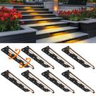 Hardscape Lighting Teekuv, pacote com 8, 30 cm, parede de contenção LED 6W Hardscape Lighting Teekuv, pacote com 8, 30 cm, parede de contenção LED 6W