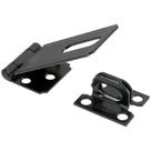 Hardware de segurança National Hasp N305-953 preto 8cm