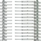 Hardware de trilhos de cabos Challcrea Stainless Steel T316 30 pares