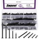 Hardware Nails Sweet 300 unidades, 5 tamanhos, aço preto