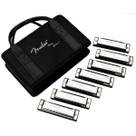 Harmonica Fender Blues Deluxe 7 Peças com Estojo (C, G, A, D, F, E, Bb)