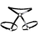 Harness Feminino Garter Arreio Lingerie Couro Vinil PVC Estilo Latex Gótico Fantasia Catwoman Dominadora