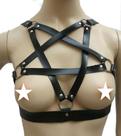 Harness Pentagrama BY027 Couro Legítimo