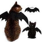 Harnesses de Morcego Preto para Pets - Fantasia Cosplay Halloween para Cães e Gatos