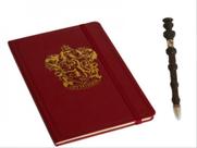 Harry potter - gryffindor hardcover journal and elder wand pen set