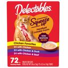 Hartz Delectables Squeeze Up - Cat Treats sem Frutos do Mar (72 x 15ml)