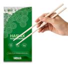 Hashi Bambu Palitinhos Comida Japonesa Descartável 100 Pares Madeira Lisa