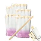 Hashi de madeira 80 unid sache aberto, descartavel para festas e confraternizações - SEKI