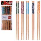 Hashi Kit Com 5 Pares em Bambu Reutilizável Comida Japonesa Palitinho