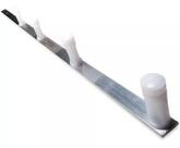 Haste Barra Chata 4 Isoladores 75 Cm Branco