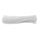 Haste de Chenille 30cm - Branca - 100 unidades