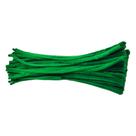 Haste de Chenille 30cm - Verde Escuro - 100 unidades