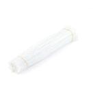 Haste de Chenille Glitter 30cm - Branco - 100 unidades - Artlille