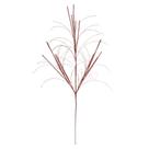 Haste De Natal Grass Com Glitter Vermelho 95cm