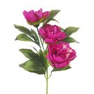Haste de Peônia do Campo X3 Artificial Decorativa 78cm Haste de Peônia do Campo X3 Artificial Decorativa 78cm