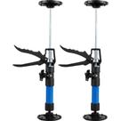 Haste de suporte telescópica, pacote com 2 unidades, capacidade ajustável de 30-59 cm e 40 kg
