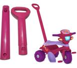 Haste Empurrador Cor Rosa Pink Para Triciclo Bandeirante