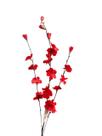 Haste flor de cerejeira 3 galhos vermelho Grillo - 80 cm