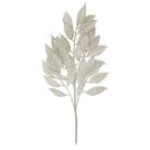 Haste Folha Ficus Outonado Aveludado 53cm - Off White