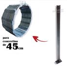 Haste Galvanizada concertina 45cm parafusar - 12 unid.