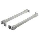 Haste Lateral Retangular 450mm para Gaveta Matrix Invisa Slim Cinza Hafele Haste Lateral Retangular 450mm para Gaveta Matrix Invisa Slim Cinza Hafele