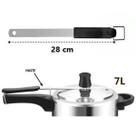 Haste Para Panela De Pressão Moderna Aço Cromado 7 Lts 28 Cm