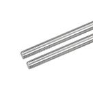 Haste rosqueada MECCANIXITY M10 x 500 mm em aço inoxidável 304, pacote com 2 unidades