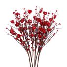 Hastes Artificiais de Flores Vermelhas - 6 Unidades - Decoração Dia dos Namorados