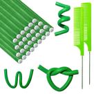 Hastes de ondulação de cabelo BIEAEIA Twist Foam Flexi Rods 60 unidades e pente