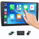 Haudio Central Multimídia Automotiva Double Din Wireless 9" com Bluetooth, CarPlay e Android Auto Sem Fio, Câmera de Ré, Navegação GPS, Download e Exclusão de APK Grátis, FM, Controle por Voz, Mirror Link