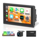 Haudio estéreo para coche doble din inalámbrico de 7" con Bluetooth, CarPlay inalámbrico, Android Auto, cámara de reversa, navegación GPS, descarga y eliminación de APK gratis, FM, control por voz y Mirror Link (7" - 2GB+64GB) Haudio estéreo para coche doble din inalámbrico de 7" con Bluetooth, CarPlay inalámbrico, Android Auto, cámara de reversa, navegación GPS, descarga y eliminación de APK gratis, FM, control por voz y Mirror Link (7" - 2GB+64GB)