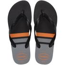 Havaianas Color Essential Preto/Laranja/Cinza Aço Havaianas Color Essential Preto/Laranja/Cinza Aço