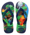 Havaianas Infantil Minecraft Chinelo Creeper Alex Steve