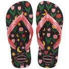 Havaianas Kids Flores Preto Havaianas Kids Flores Preto