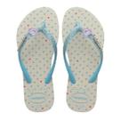 Havaianas Slim Glitter II Corações - Bege Palha Havaianas Slim Glitter II Corações - Bege Palha
