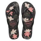 Havaianas Slim Organic Preto/Cinza Dark/Rosa Bebê