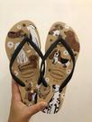 Havaianas Slim Pets COR:Dourado Pretotamanho:39/40