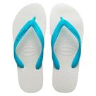 Havaianas Tradicional Branco/Azul - Embalagem com 6 Unidades