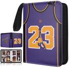 HBK Caderno para Cartões de Basquete com 400 Bolsos, Impermeável, PU