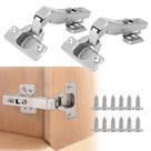 HBL' Kit com 2 dobradiças de canto para armário 45 com fechamento suave, 35 mm HBL' Kit com 2 dobradiças de canto para armário 45 com fechamento suave, 35 mm