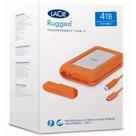 HD 4TB Externo Portátil LaCie Rugged USB 3.1 C USB 3.0 Clay Orange STFR4000800