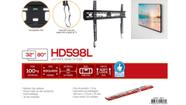 HD 598 L Suporte Fixo para TV LCD/Plasma/LED de 32" a 80" Cor: Preto
